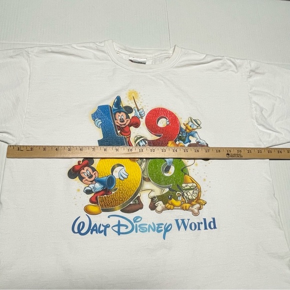 Vintage Walt Disney World 1999 White T Shirt Size XL Mickey Made In USA 90s - Picture 7 of 8